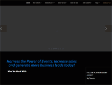 Tablet Screenshot of platinumeventagency.com